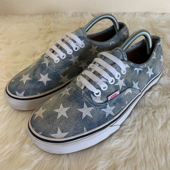 vans authentic acid denim